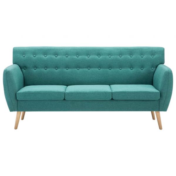 3-Sitzer-Sofa Stoff 172x70x82 cm Grün