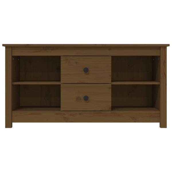 TV-Schrank Honigbraun 103x36,5x52 cm Massivholz Kiefer