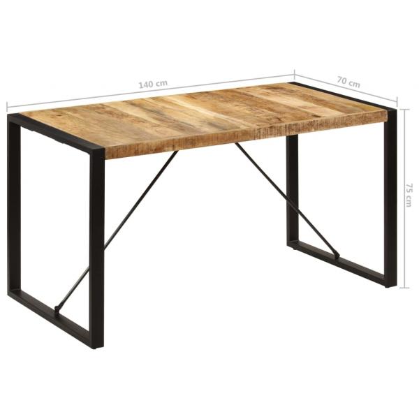 Esstisch 140 x 70 x 75 cm Mango-Massivholz