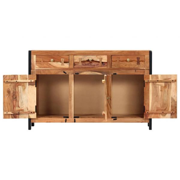 Sideboard 120x35x75 cm Akazie Massivholz