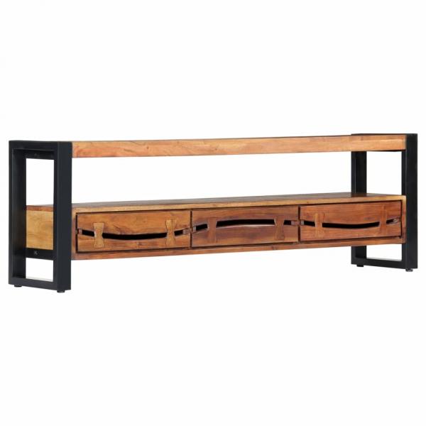 TV-Schrank 140x30x45 cm Massivholz Akazie