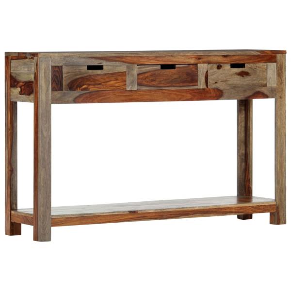 ARDEBO.de - Konsolentisch mit 3 Schubladen 120x30x75 cm Massivholz