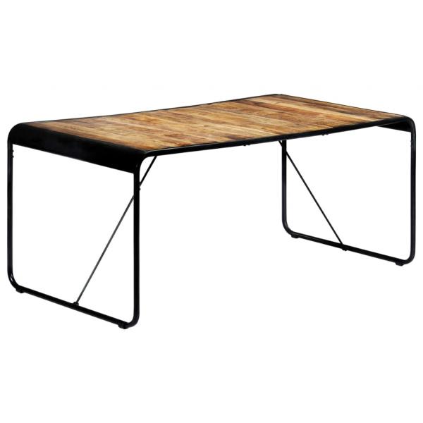 Esstisch 180 x 90 x 76 cm Raues Mango-Massivholz