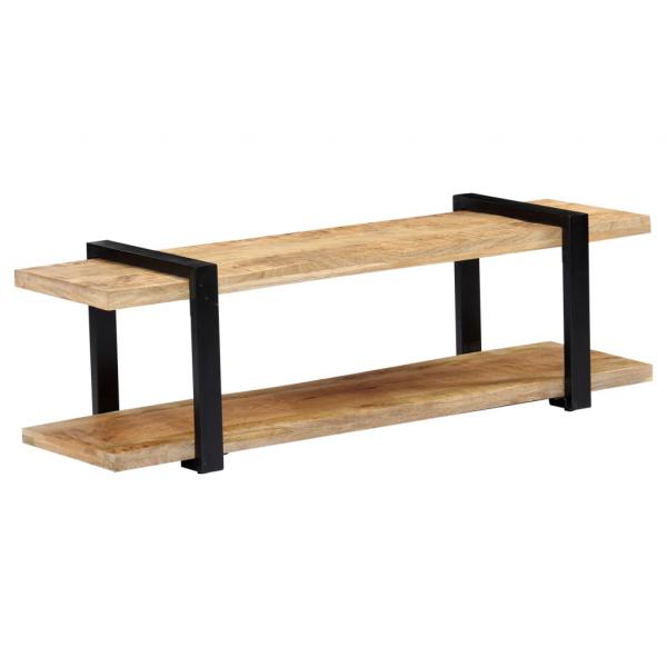 ARDEBO.de - TV-Schrank 130 x 40 x 40 cm Massivholz Mango