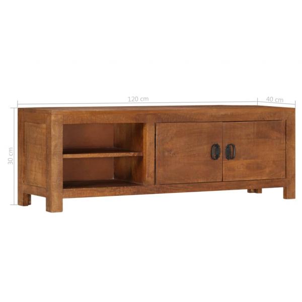 TV-Schrank 120x30x40 cm Massivholz Mango