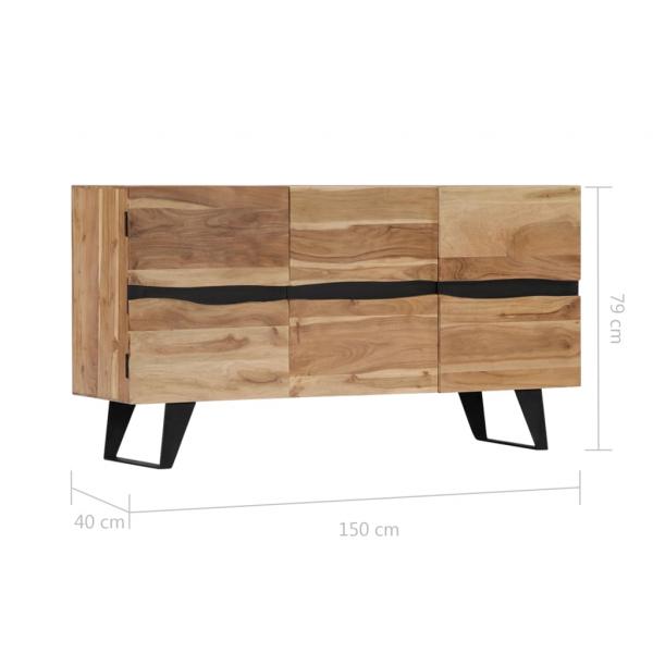 Sideboard 150 x 40 x 79 cm Akazie Massivholz