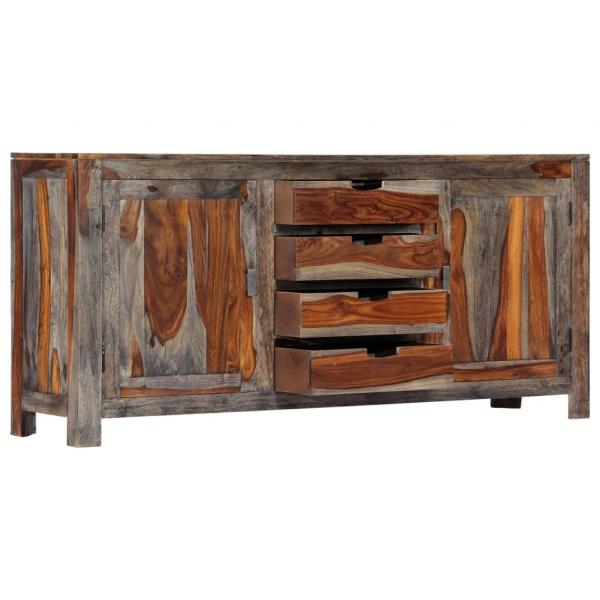 Sideboard Grau 160 x 40 x 75 cm Massivholz 