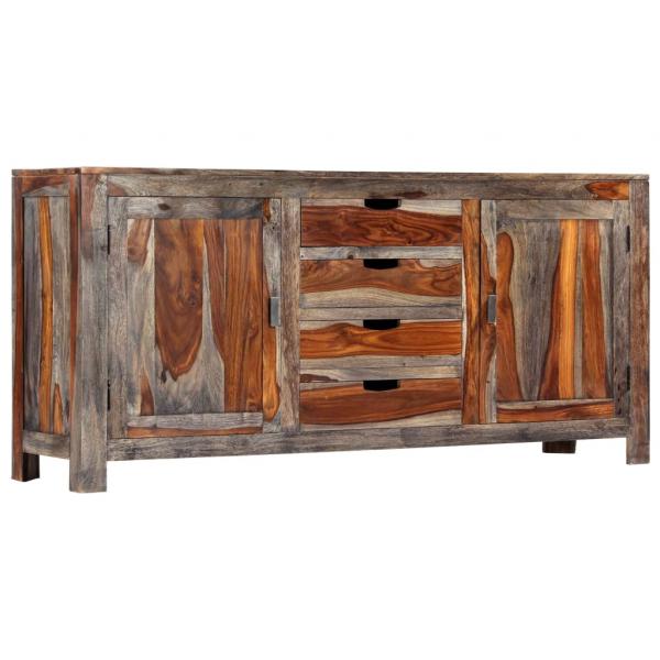 Sideboard Grau 160 x 40 x 75 cm Massivholz 