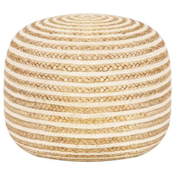 ARDEBO.de - Handgefertigter Sitzpuff 45 x 30 cm Jute