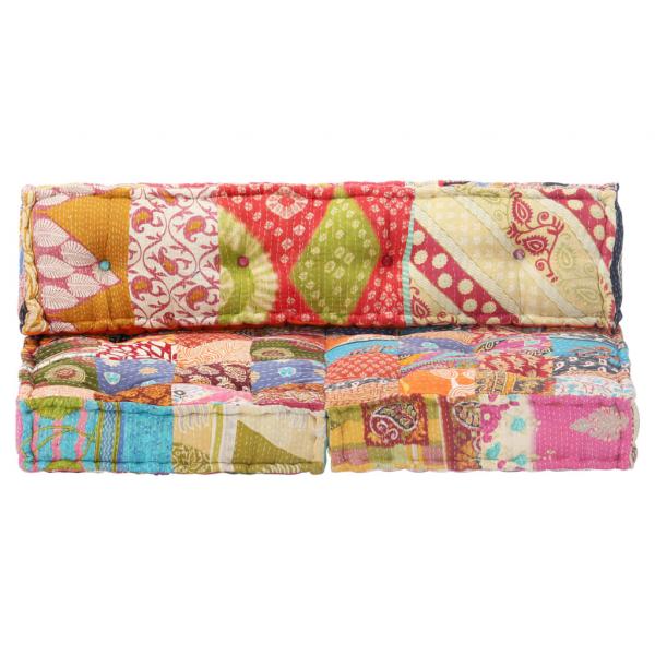 Pouf Patchwork Stoff