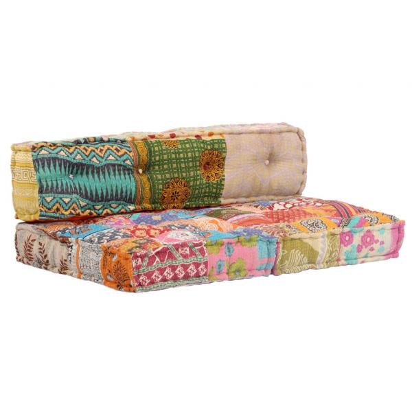 Pouf Patchwork Stoff