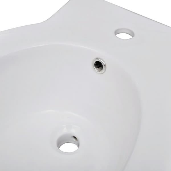 Toiletten & Bidet Set Weiß Keramik