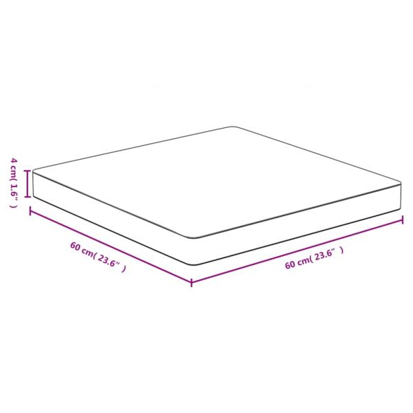 Tischplatte 60x60x4 cm Bambus