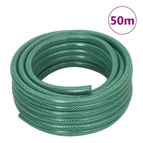 Gartenschlauch mit Kupplung-Set Grün 0,5" 50 m PVC