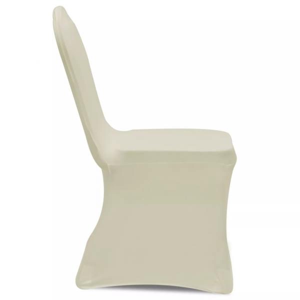 Stretch-Stuhlhussen 100 Stk. Creme