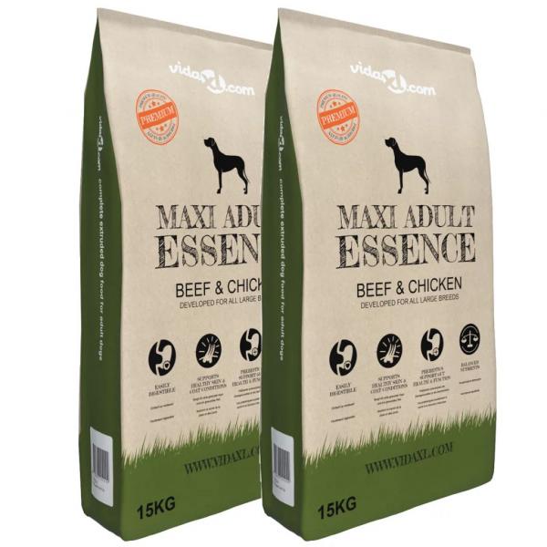 ARDEBO.de - Trockenfutter Hunde Maxi Adult Essence Beef&Chicken 2 Stk 30 kg