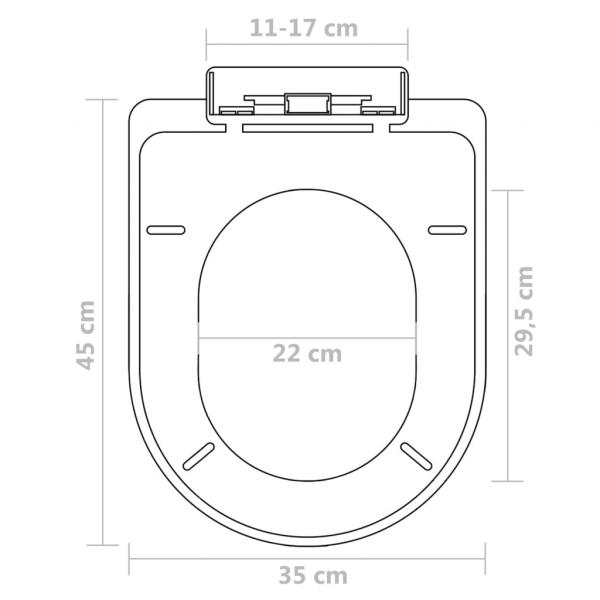 Toilettensitze mit Absenkautomatik 2 Stk. Kunststoff Weiß