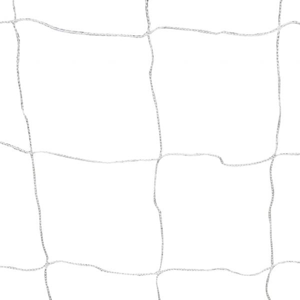 Fußballtore 2 Stk. mit Netzen 182×61×122 cm Stahl Weiß