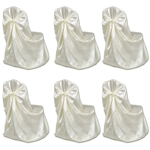 Stuhlhussen für Hochzeit Bankett 12 Stk. Creme