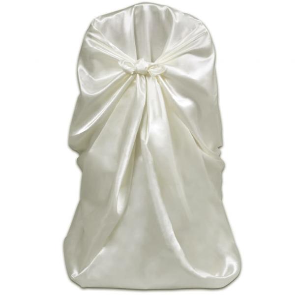 Stuhlhussen für Hochzeit Bankett 12 Stk. Creme