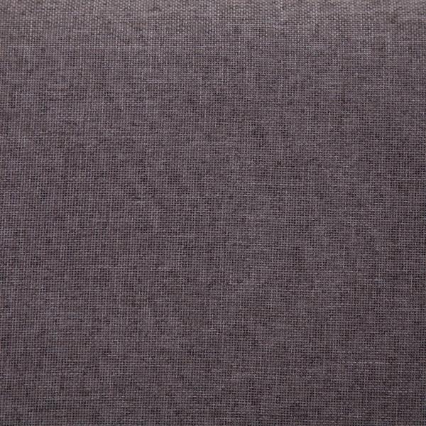 Bank mit Staufach 116 cm Taupe Polyester