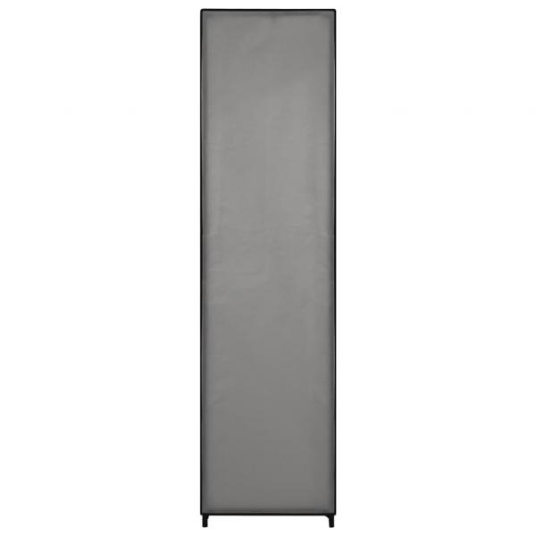 Kleiderschrank mit 4 Fächern Grau 175 x 45 x 170 cm