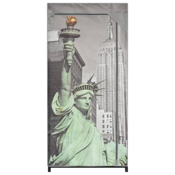 Kleiderschrank 75×45×160 cm New York Stoff