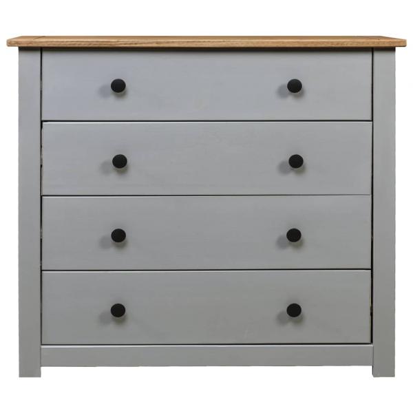 Sideboard Grau 80x40x73 cm Kiefernholz Panama