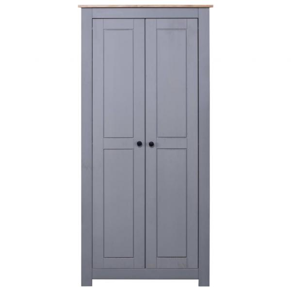 Kleiderschrank Grau 80x50x171,5 cm Kiefernholz Panama