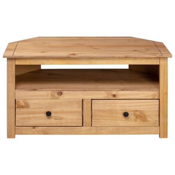 TV-Eckschrank 93 x 49 x 49 cm Massivholz Panama-Kiefer 