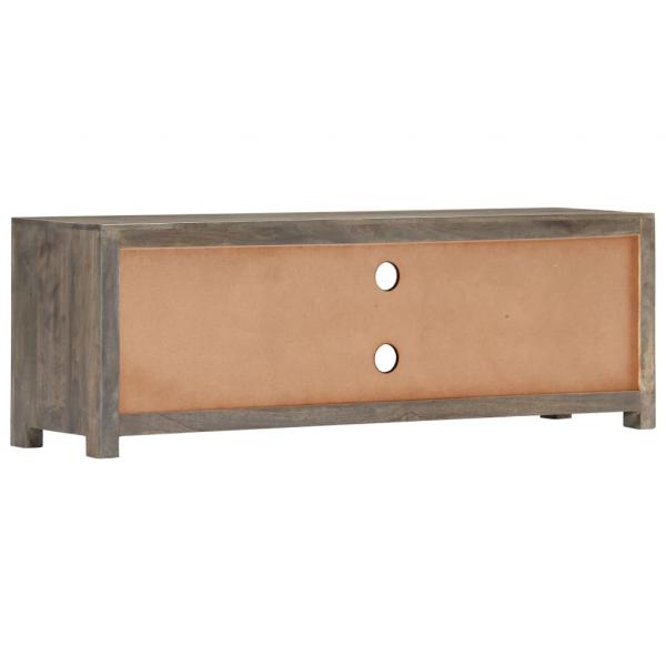 TV-Schrank Grau 120x30x40 cm Massivholz Mango