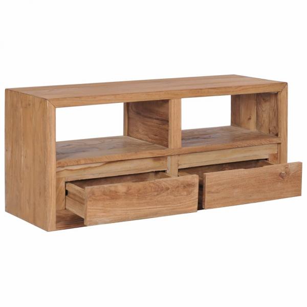 TV-Schrank 90x30x40 cm Massivholz Teak