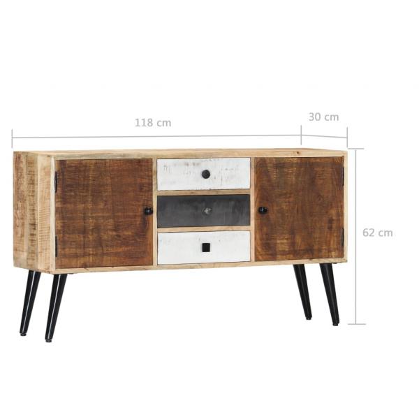 Sideboard 118x30x62 cm Massivholz Mango