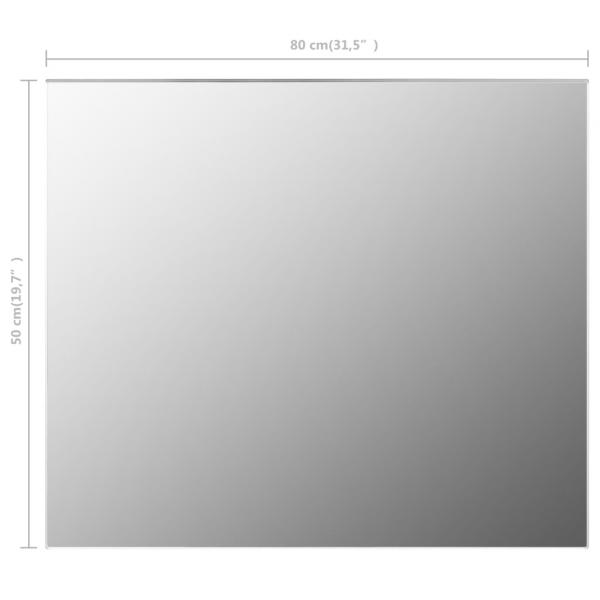 Rahmenloser Spiegel 80x60 cm Glas