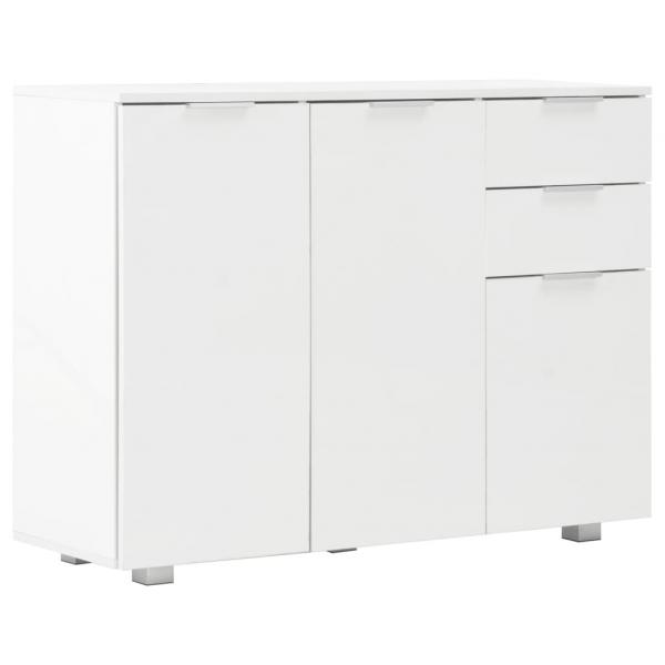 Sideboard Hochglanz-Weiß 107x35x80,5 cm