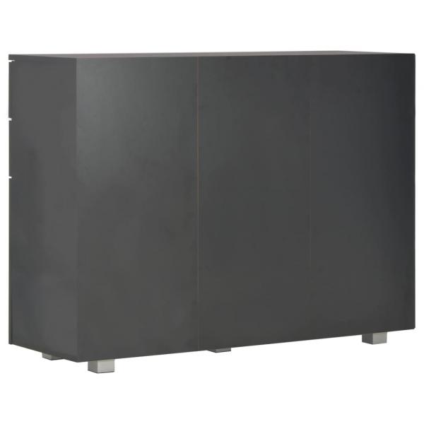 Sideboard Hochglanz-Schwarz 107x35x80,5 cm