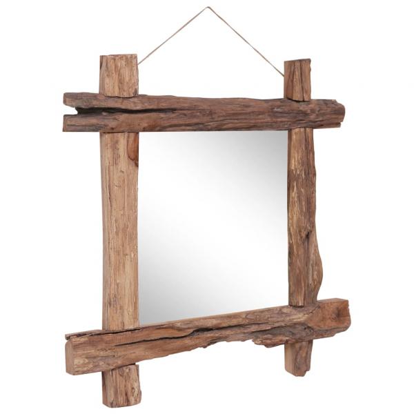 Holzspiegel Natur 70x70 cm Altholz Massiv