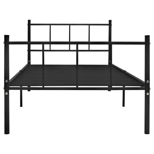 Bettgestell Schwarz Metall 90×200 cm