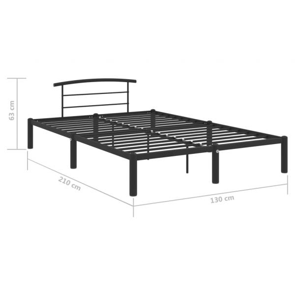 Bettgestell Schwarz Metall 120x200 cm