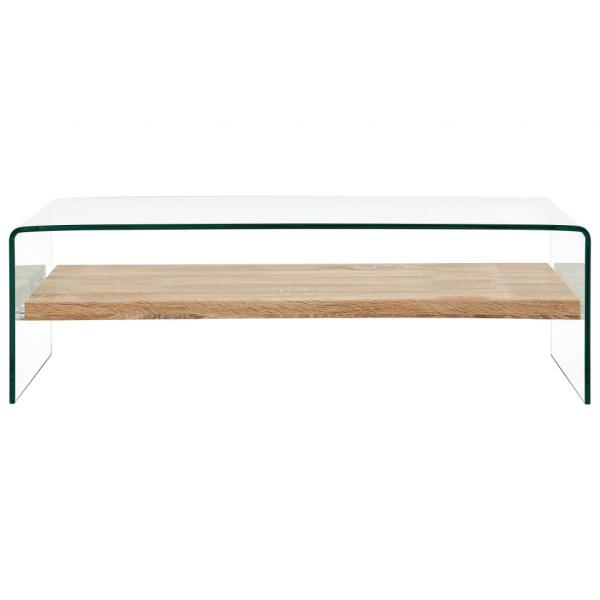 Couchtisch Transparent 98×45×31 cm Hartglas