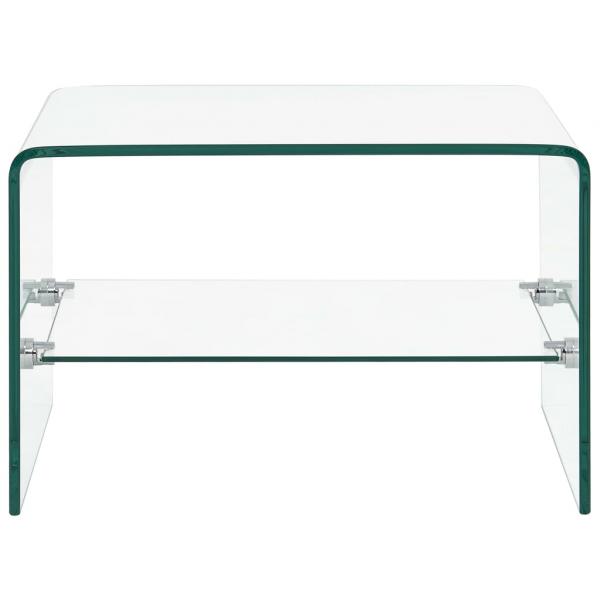 Couchtisch Transparent 50×45×33 cm Hartglas 