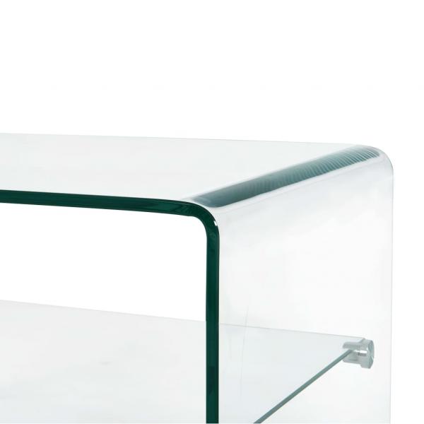 Couchtisch Transparent 50×45×33 cm Hartglas 