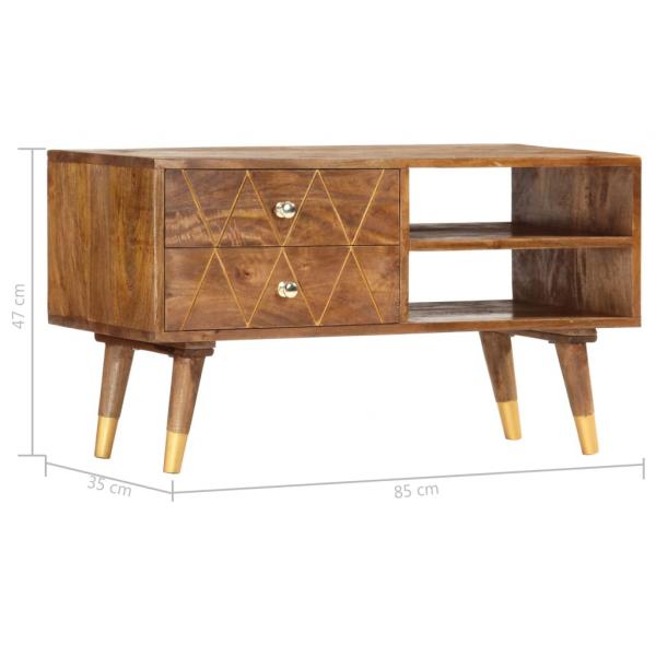 TV-Schrank 85 x 35 x 47 cm Mango-Massivholz