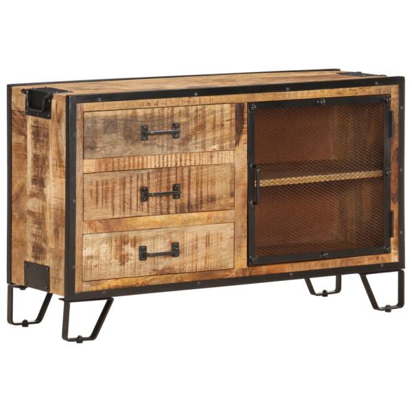 ARDEBO.de - Sideboard 100×31×60 cm Raues Mango-Massivholz 