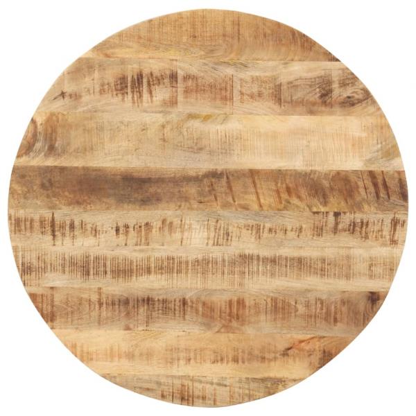 ARDEBO.de - Tischplatte Massivholz Mango Rund 15-16 mm 50 cm