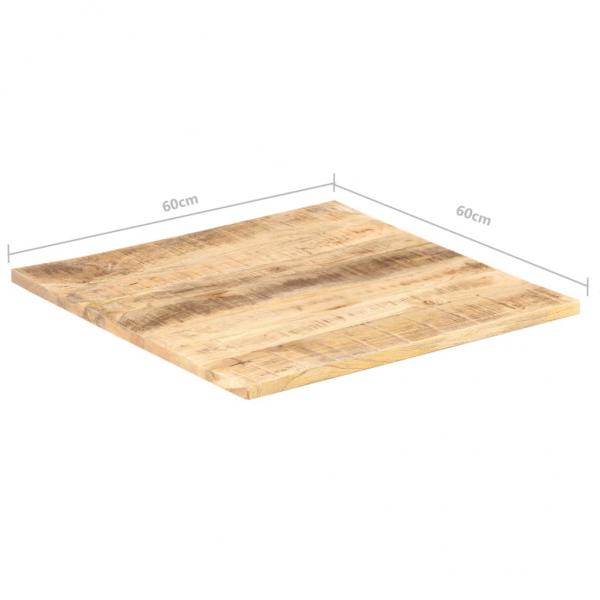 Tischplatte Massivholz Mango 25-27 mm 60x60 cm