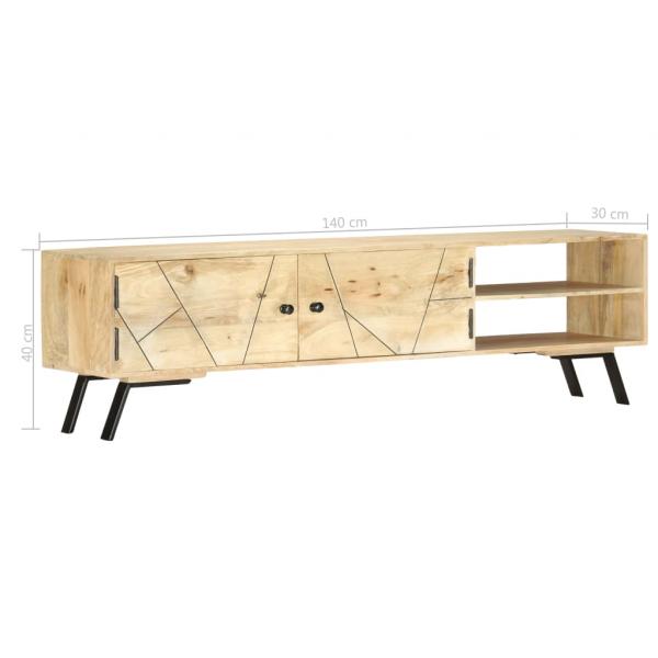 TV-Schrank 140x30x40 cm Massivholz Mango