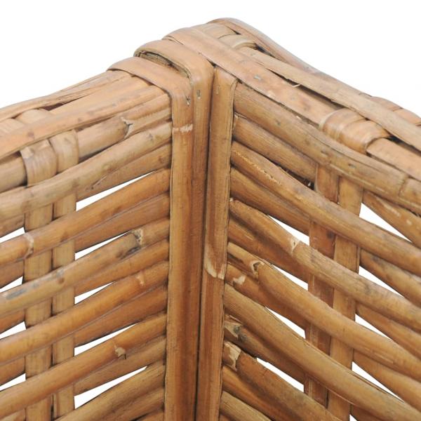 Ecksofa mit Kissen Natürliches Rattan