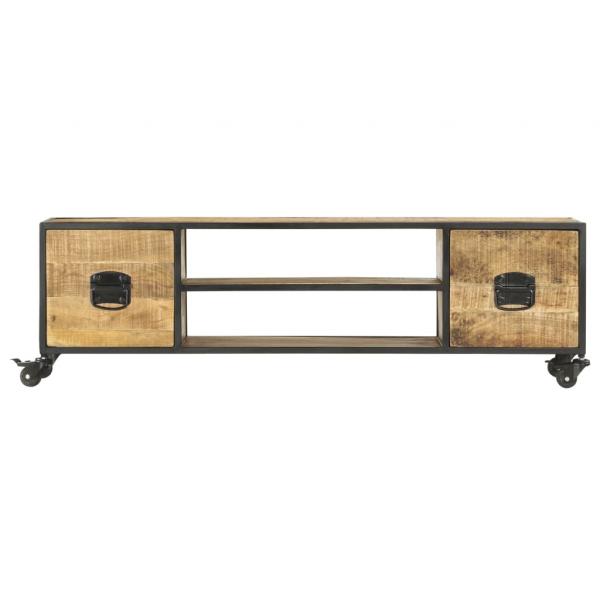 TV-Schrank 130x30x39 cm Massivholz Mango