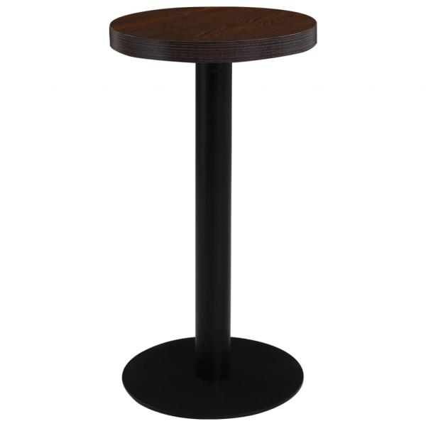 ARDEBO.de - Bistrotisch Dunkelbraun 40 cm MDF